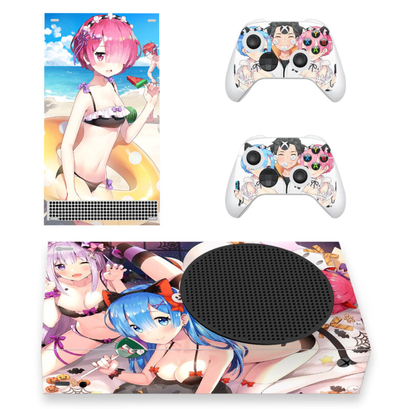 Re:Zero Starting Life In Another World Skin Sticker For Xbox Series S And Controllers