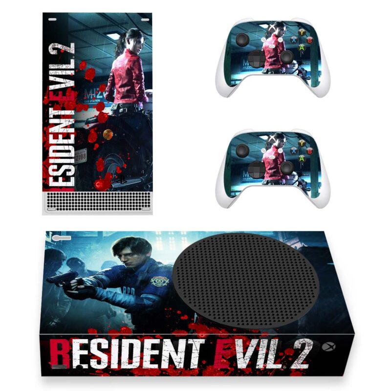 Resident Evil 2 Game Skin Sticker For Xbox Series S And Controllers