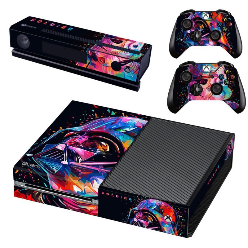 Colorful Star Wars Darth Vader Art Xbox One Skin Sticker