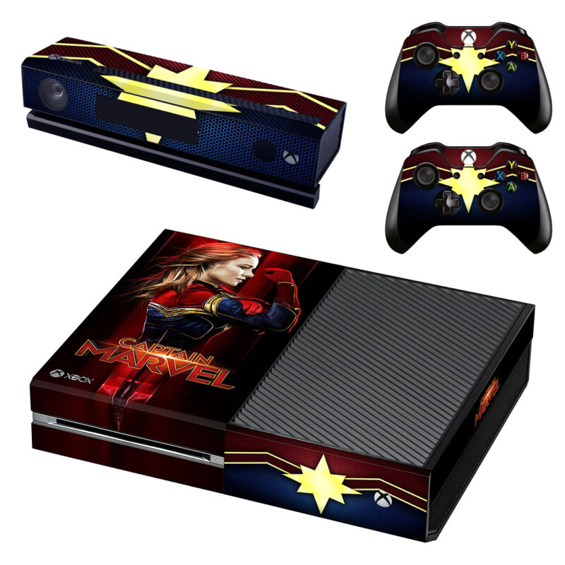 Captain Marvel Movie Xbox One Skin Sticker Design 2