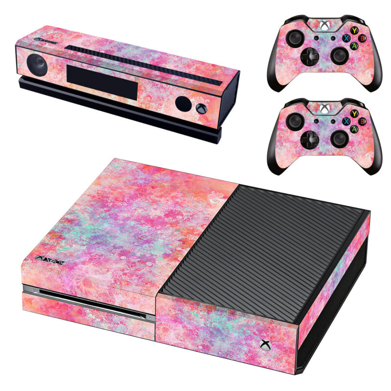 Abstract Colorful Watercolor Texture Xbox One Skin Sticker