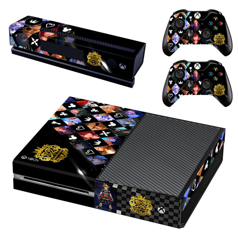 Kingdom Hearts Symbols And Characters Xbox One Skin Sticker