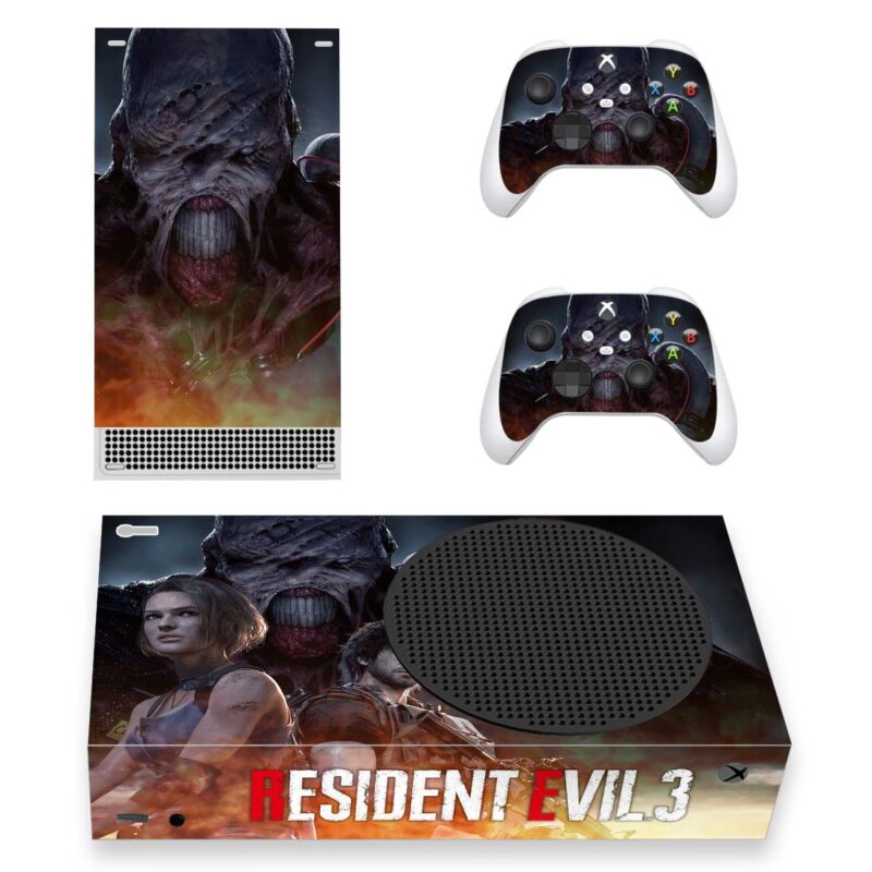 Resident Evil 3 Game Skin Sticker For Xbox Series S And Controllers Design 1