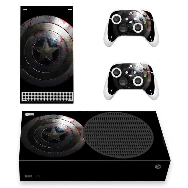 Captain America's Shield Skin Sticker For Xbox Series S And Controllers