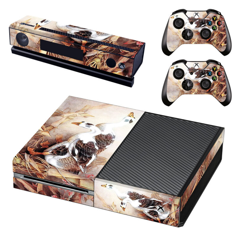 Chinese Duck Art Skin Sticker For Xbox One