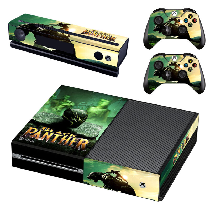 Black Panther Film Xbox One Skin Sticker Design 1