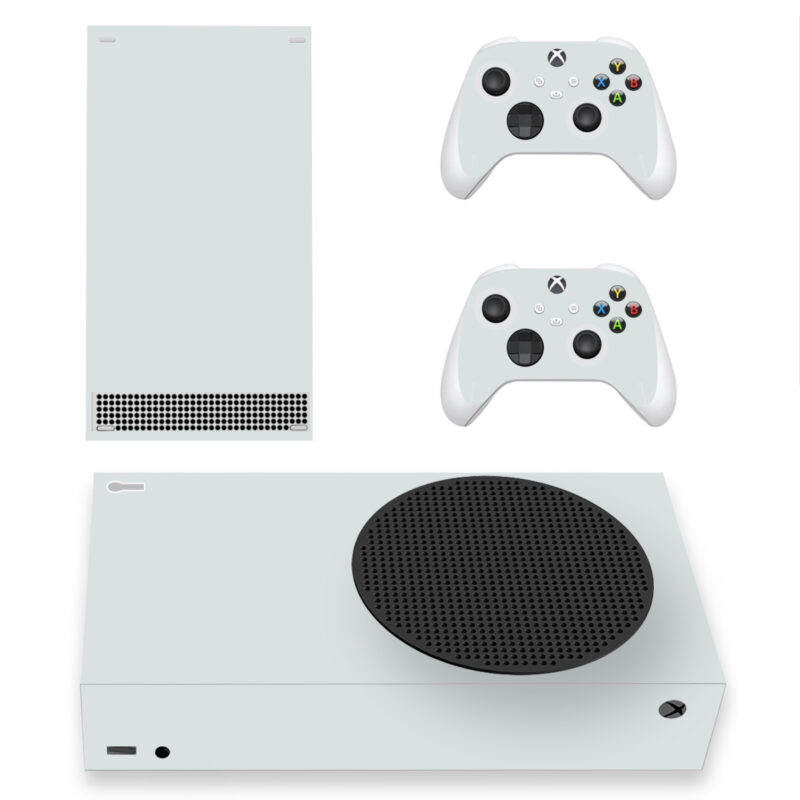 Light Gray Color Skin Sticker For Xbox Series S And Controllers