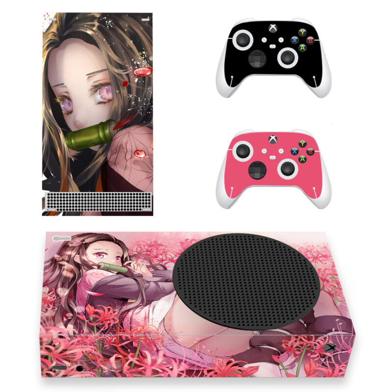 Anime Nezuko Kamado Skin Sticker For Xbox Series S And Controllers