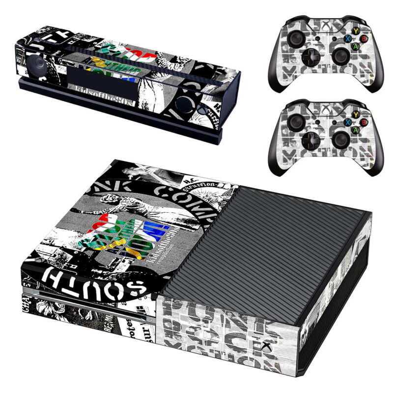 South Africa Punk Compilation Poster Xbox One Skin Sticker