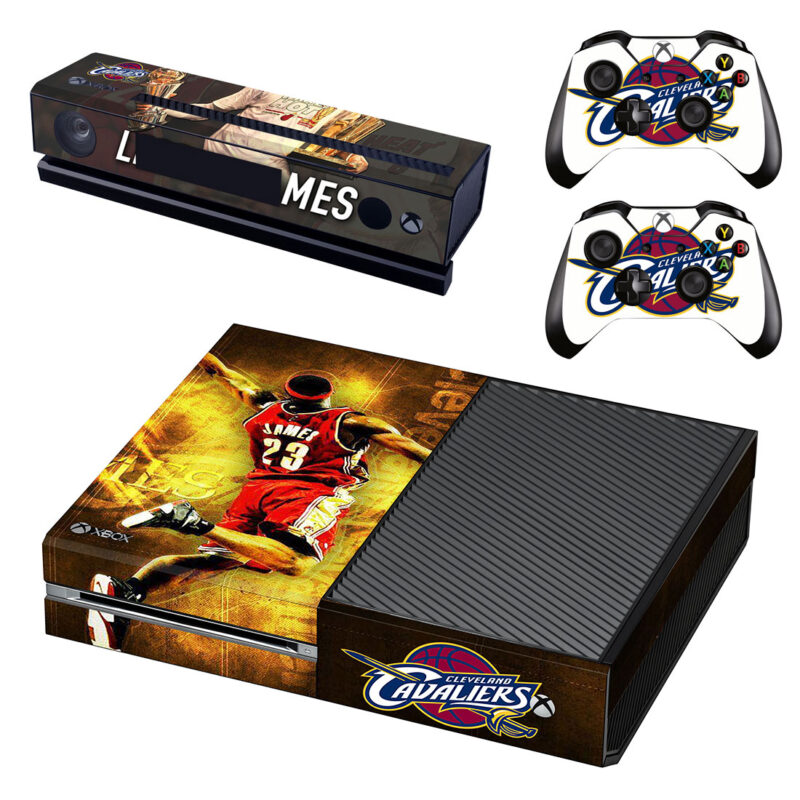 Cleveland Cavaliers And Lebron James Skin Sticker For Xbox One