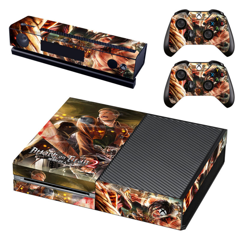 Attack On Titan 2 Game Skin Sticker For Xbox One Design 2