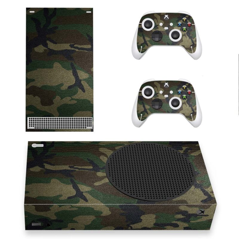 Camouflage Army Pattern Skin Sticker For Xbox Series S And Controllers