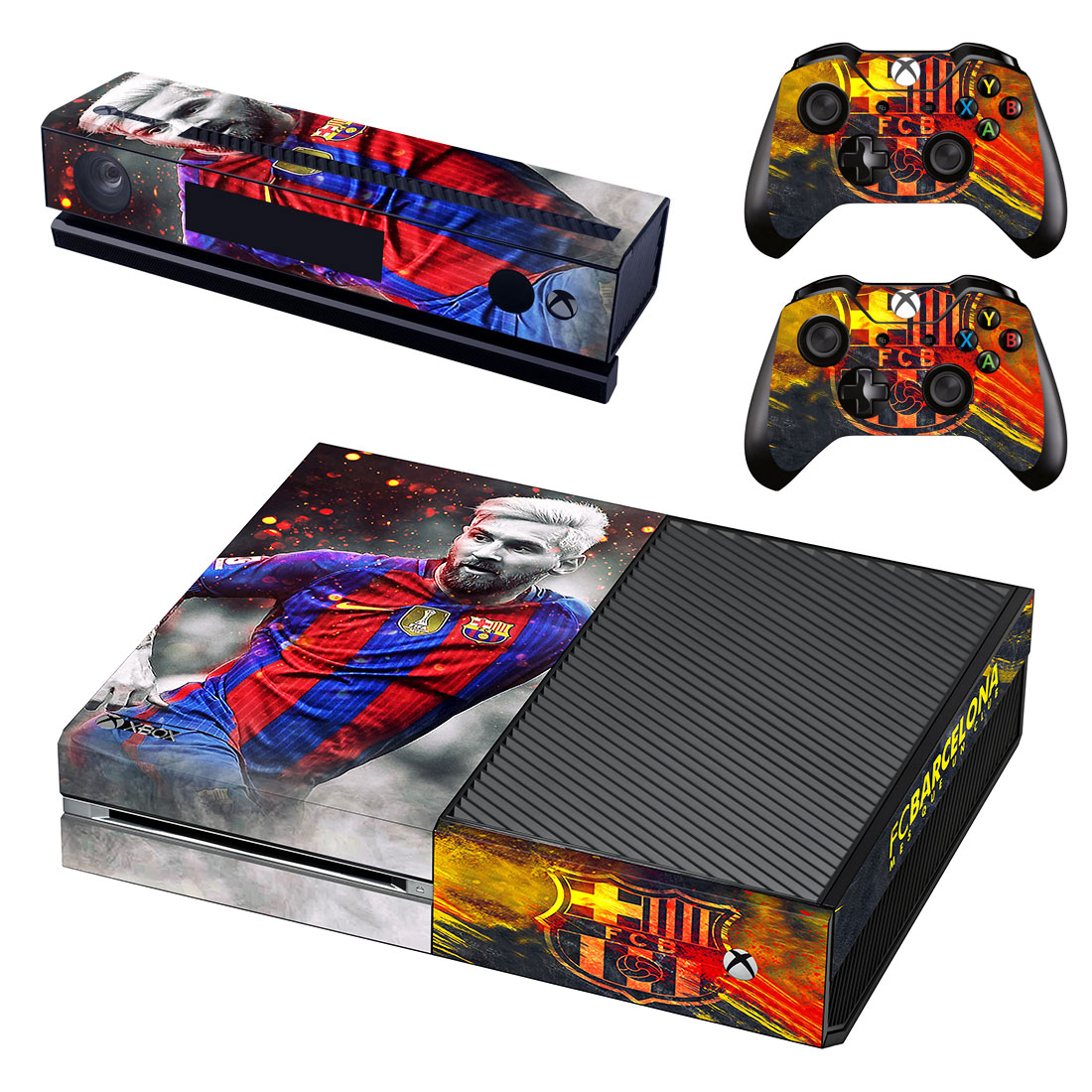 FC Barcelona Mes Que Un Club And Lionel Messi Skin Sticker For Xbox One