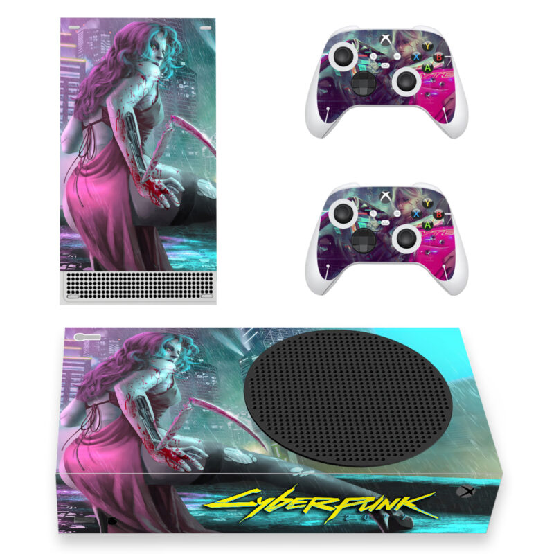 Cyberpunk 2077 Game Skin Sticker For Xbox Series S And Controllers Design 8