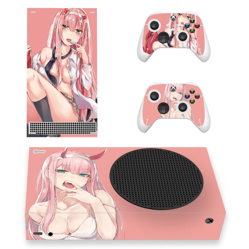 Zero Two Lewd Skin Sticker For Xbox Series S And Controllers Design 1