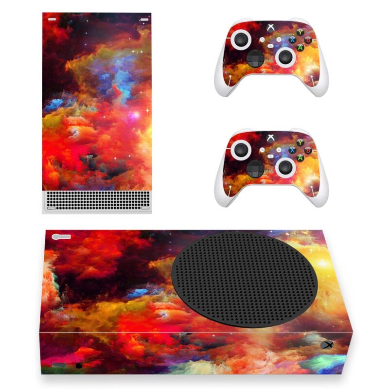 Abstract Rainbow Color Explosion Skin Sticker For Xbox Series S And Controllers