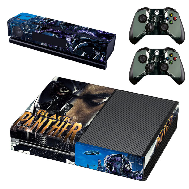 Black Panther Skin Sticker For Xbox One Design 2