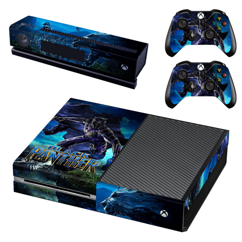 Black Panther Skin Sticker For Xbox One