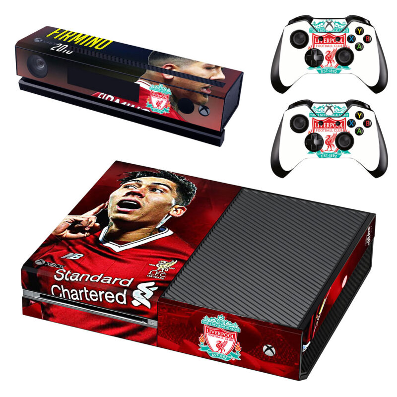 Liverpool F.C. And Roberto Firmino Skin Sticker For Xbox One