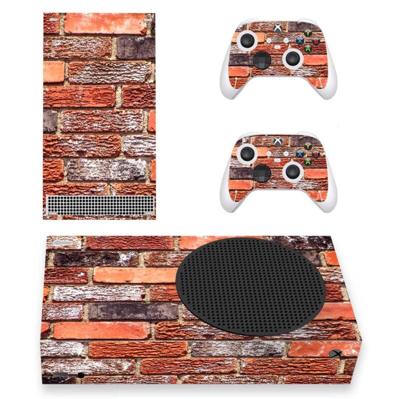 Brick Wall Pattern Skin Sticker For Xbox Series S And Controllers