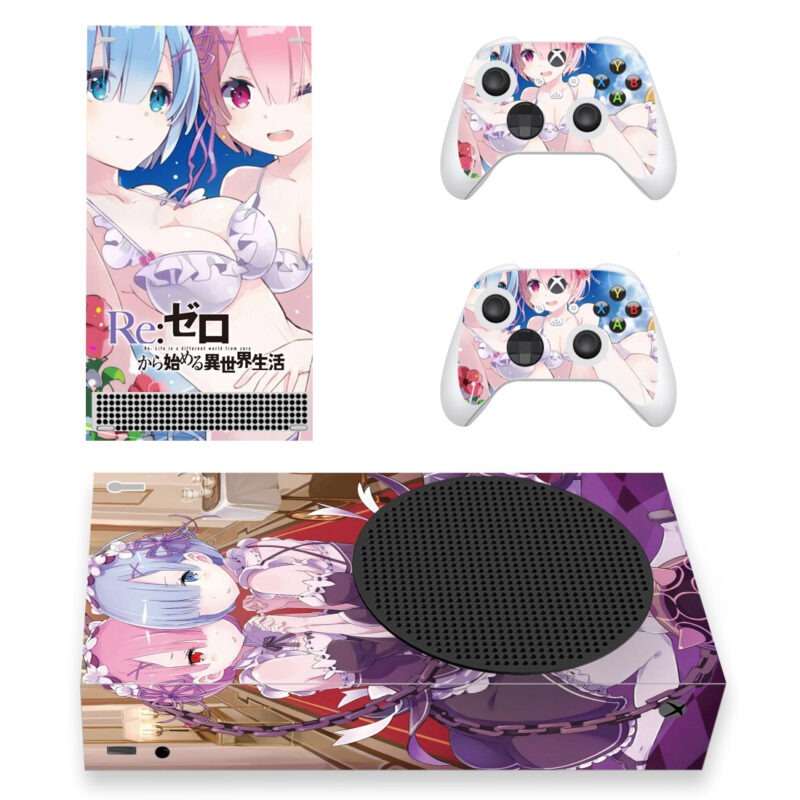 Re:Zero Starting Life in Another World Skin Sticker For Xbox Series S And Controllers Design 2