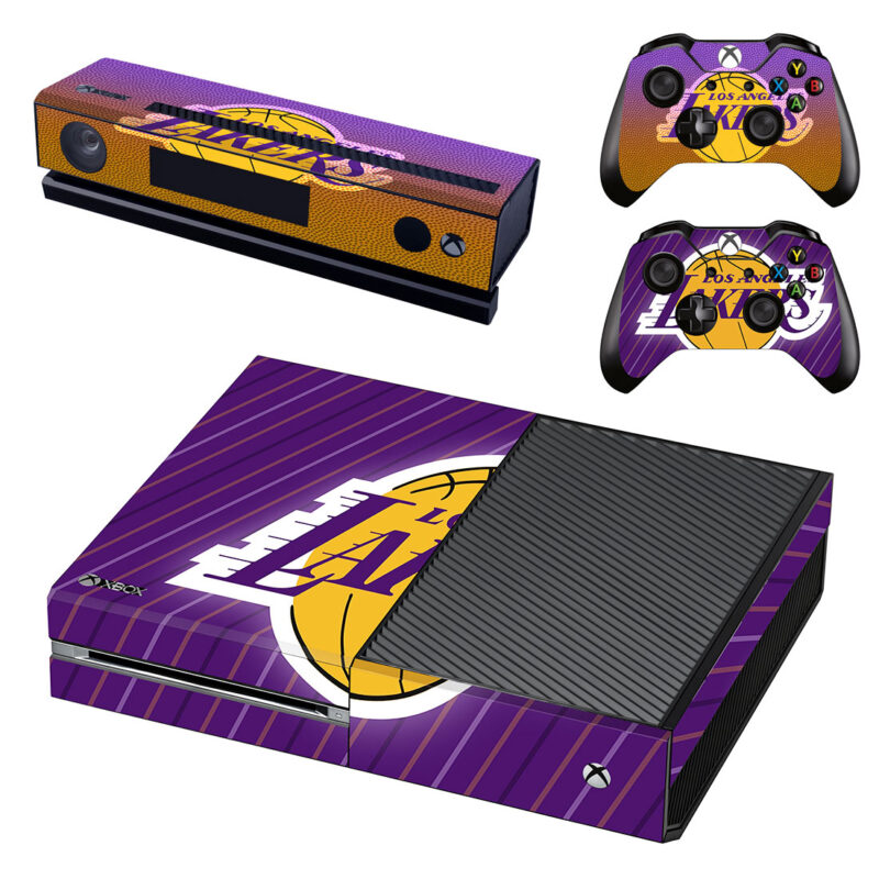 Los Angeles Lakers Xbox One Skin Sticker Design 1