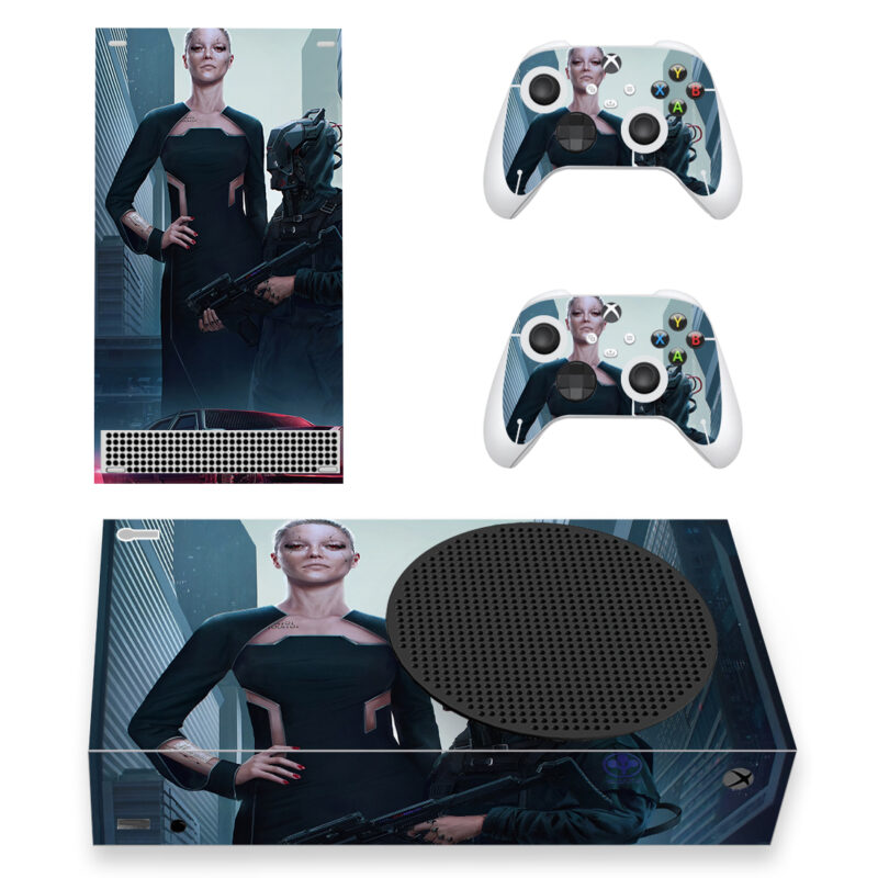 Cyberpunk 2077 Neomilitarism Skin Sticker For Xbox Series S And Controllers