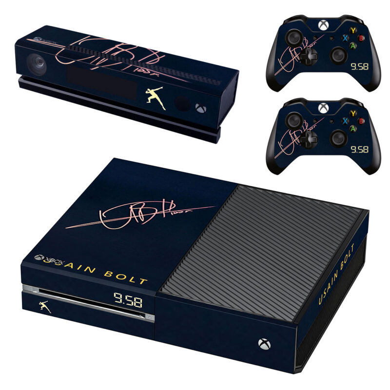 Usain Bolt Autograph Xbox One Skin Sticker