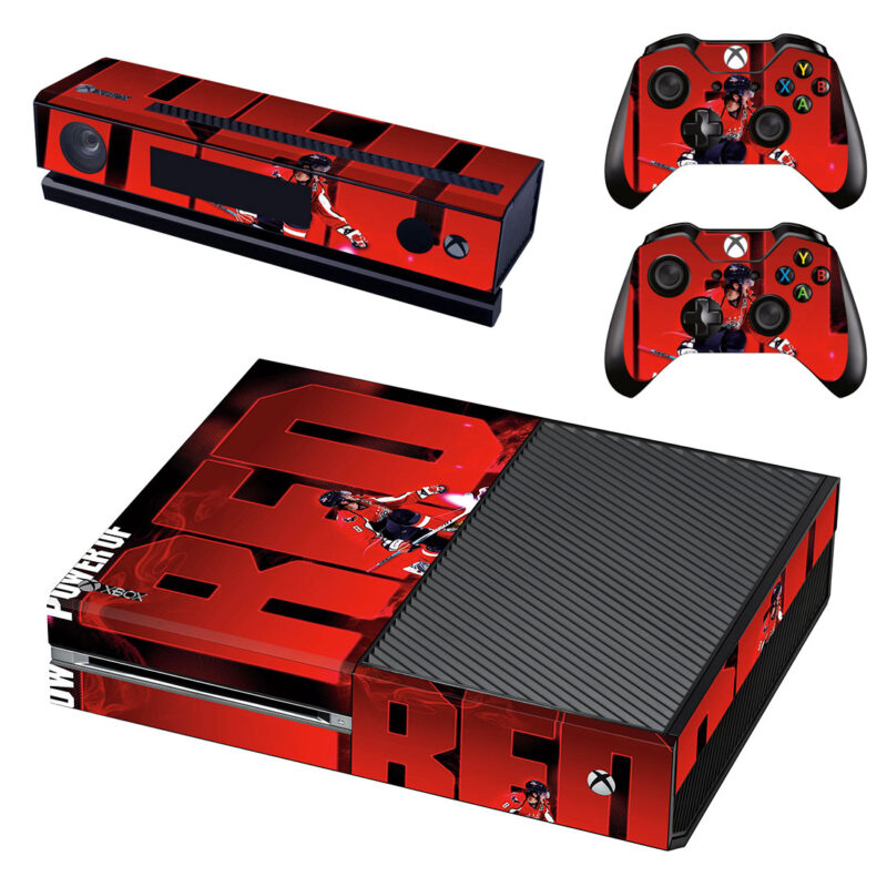 Washington Capitals Power Of Red Theme Xbox One Skin Sticker