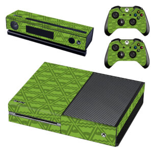 Green Triangle Pattern Cover Xbox One Skin Sticker