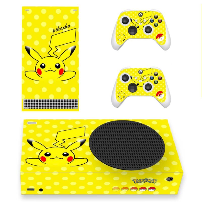 Pokemon Pikachu Skin Sticker For Xbox Series S And Controllers