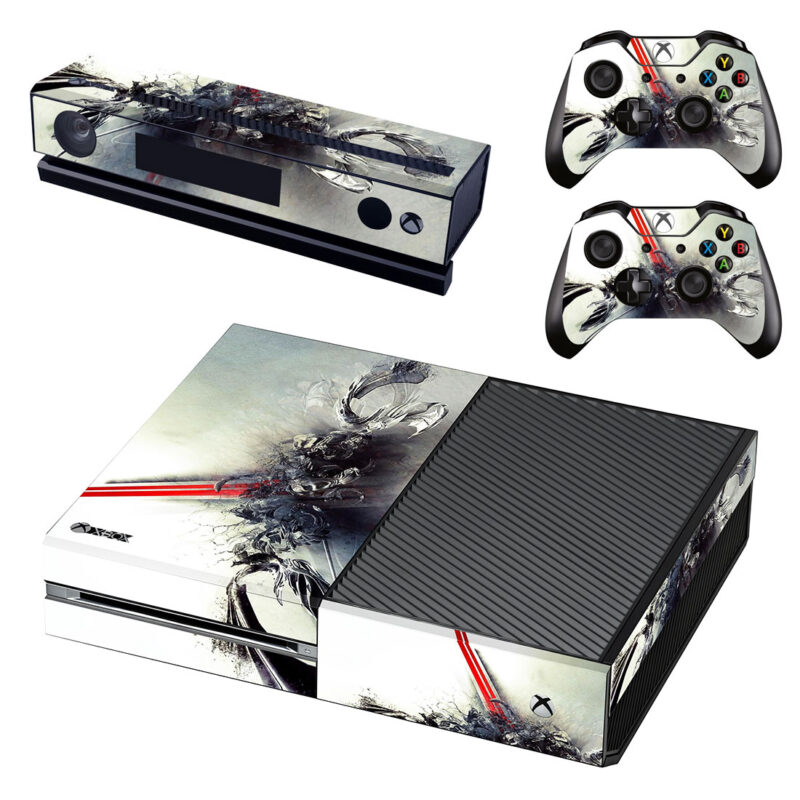 Abstract Blast Paint Shadow Artwork Xbox One Skin Sticker