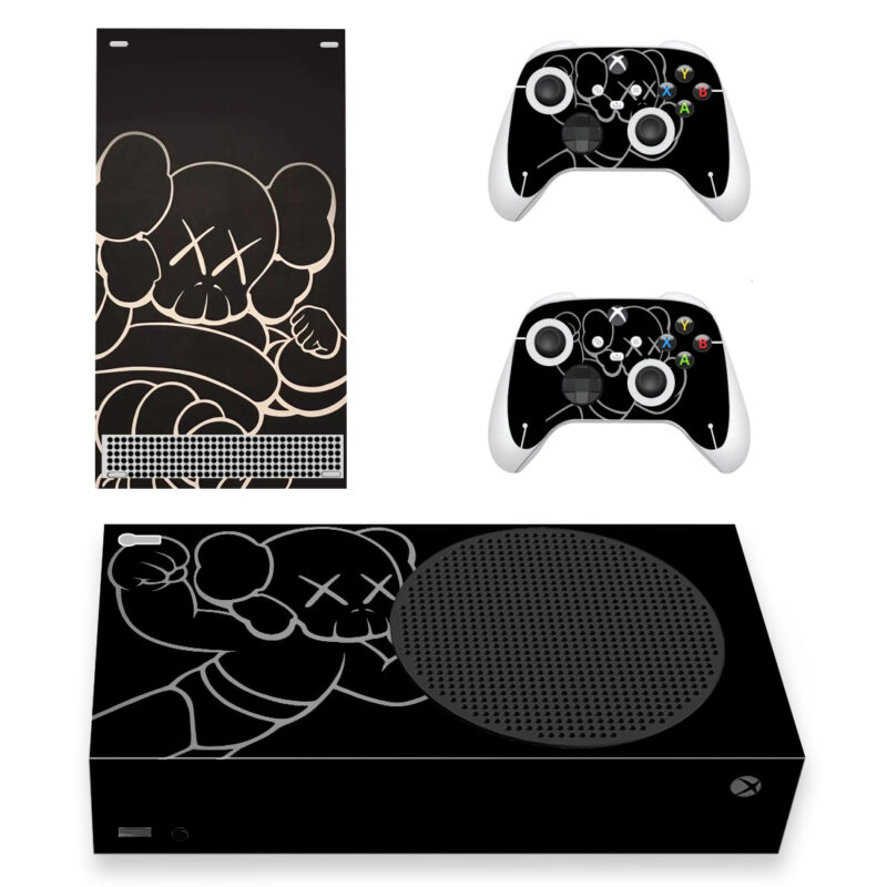 Kaws Cartoon Art Skin Sticker For Xbox Series S And Controllers