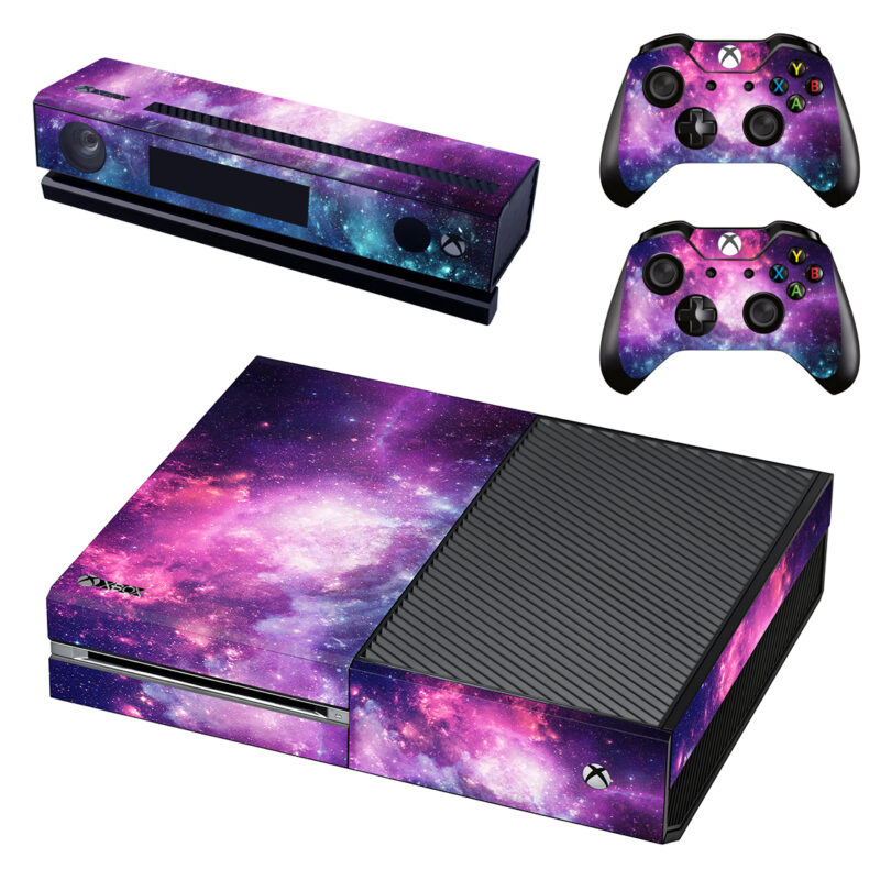 Pink And Purple Nebula Xbox One Skin Sticker