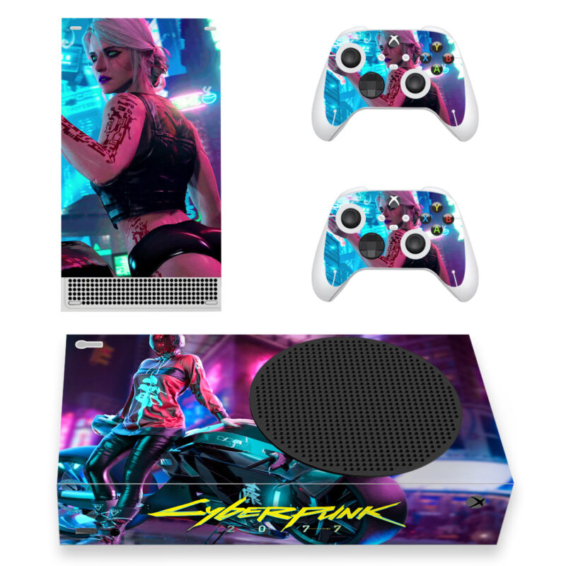 Cyberpunk 2077 Game Skin Sticker For Xbox Series S And Controllers Design 2