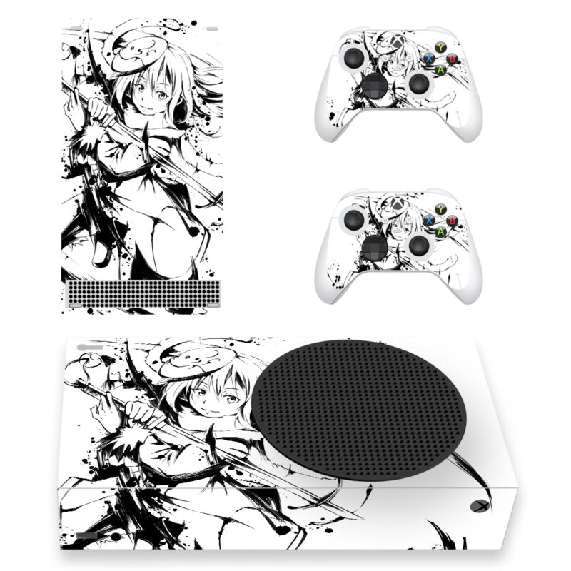 Black And White Anime Rimuru Tempest Skin Sticker For Xbox Series S And Controllers