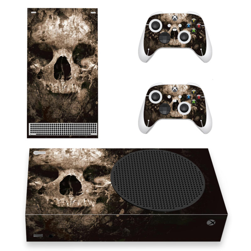 Gothic Dark Skull Artwork Skin Sticker For Xbox Series S And Controllers