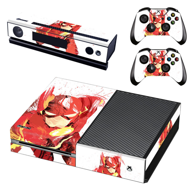 Dc Superhero Flash Art Skin Sticker For Xbox One