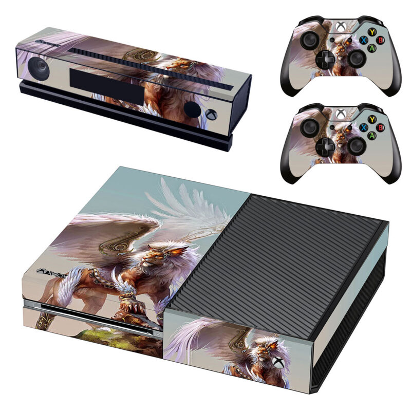 Lion With Fantasy Wings Art Xbox One Skin Sticker