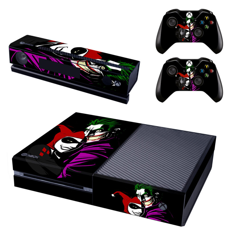 Joker And Harley Quinn Art Xbox One Skin Sticker Design 1