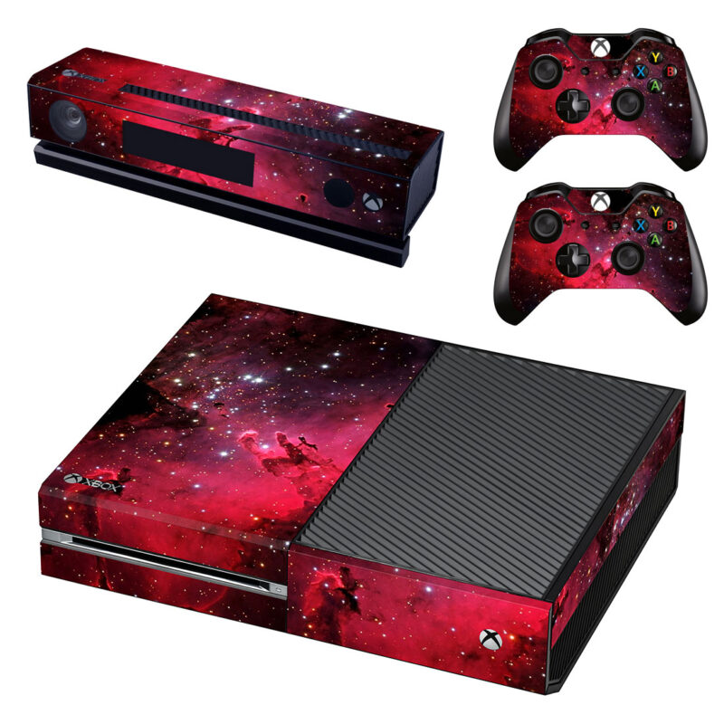 Abstract Red Eagle Nebula Xbox One Skin Sticker