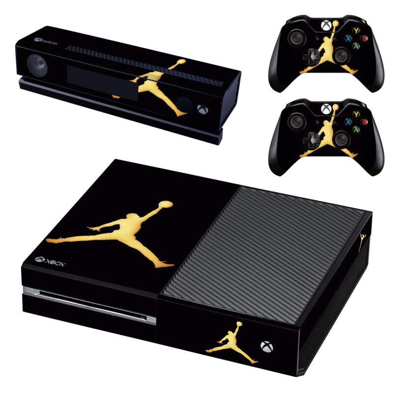 Golden Air Jordan Xbox One Skin Sticker