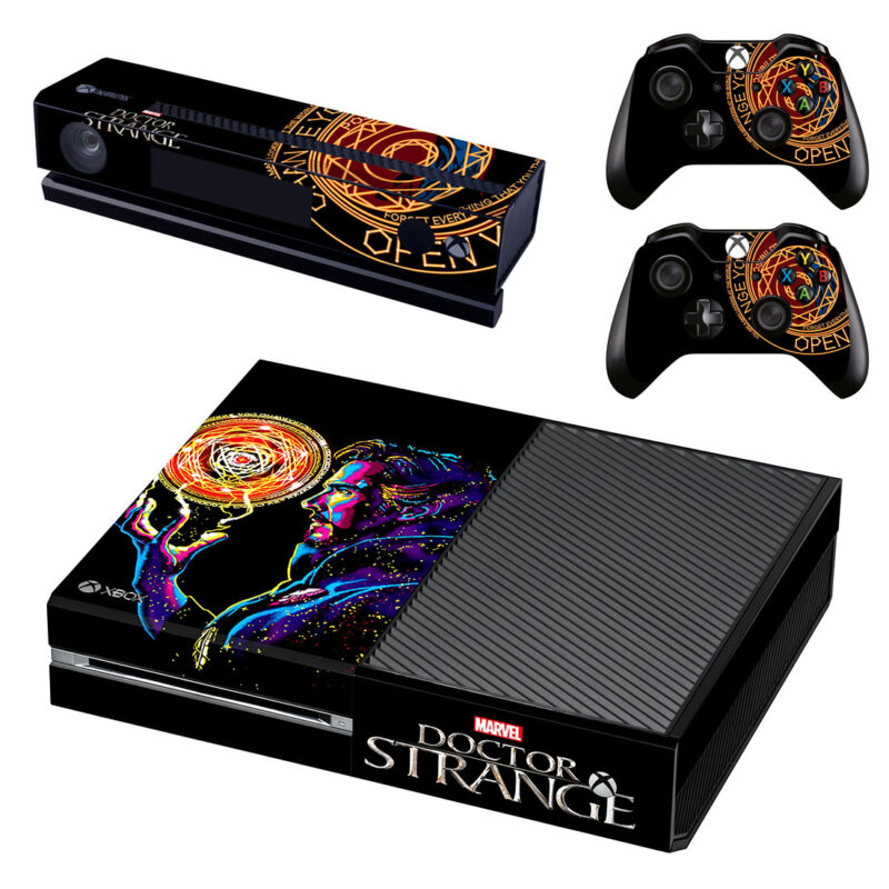 Marvel Doctor Strange Neon Art Xbox One Skin Sticker