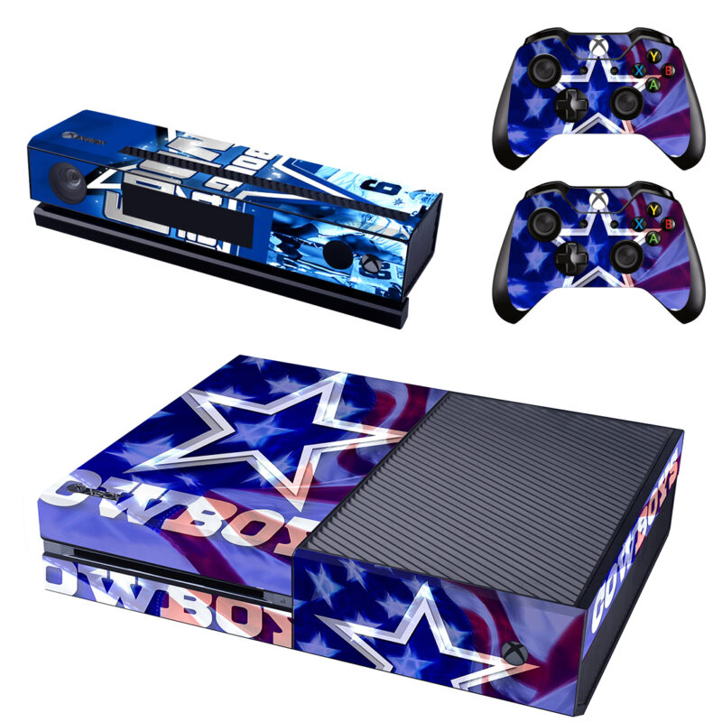 How Bout Them Dallas Cowboys With American Flag Xbox One Skin Sticker