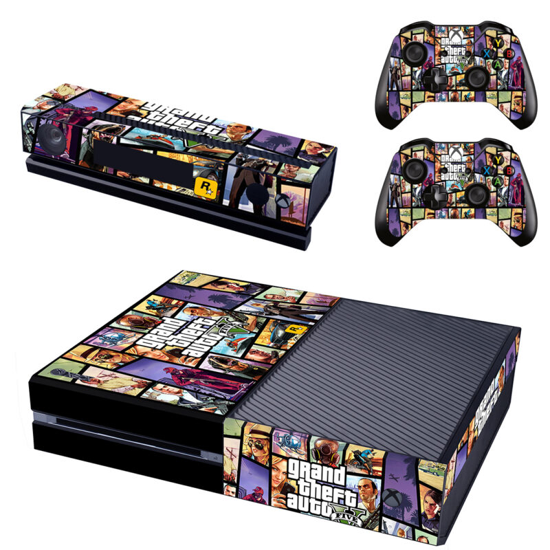 Grand Theft Auto V Game Xbox One Skin Sticker Design 9