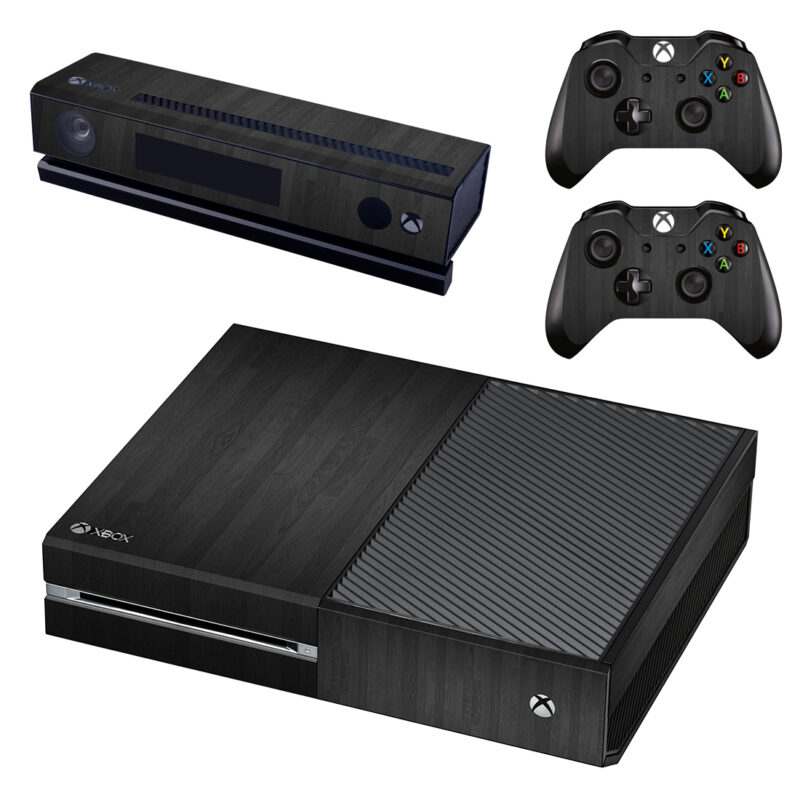 Black Wood Pattern Xbox One Skin Sticker