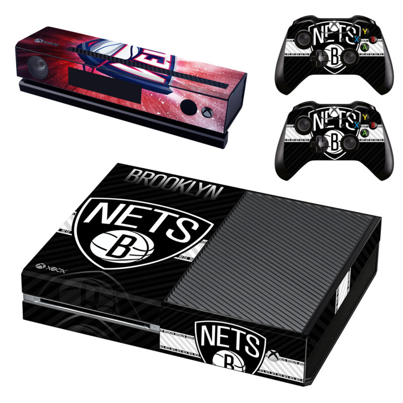 Brooklyn Nets Xbox One Skin Sticker Design 1