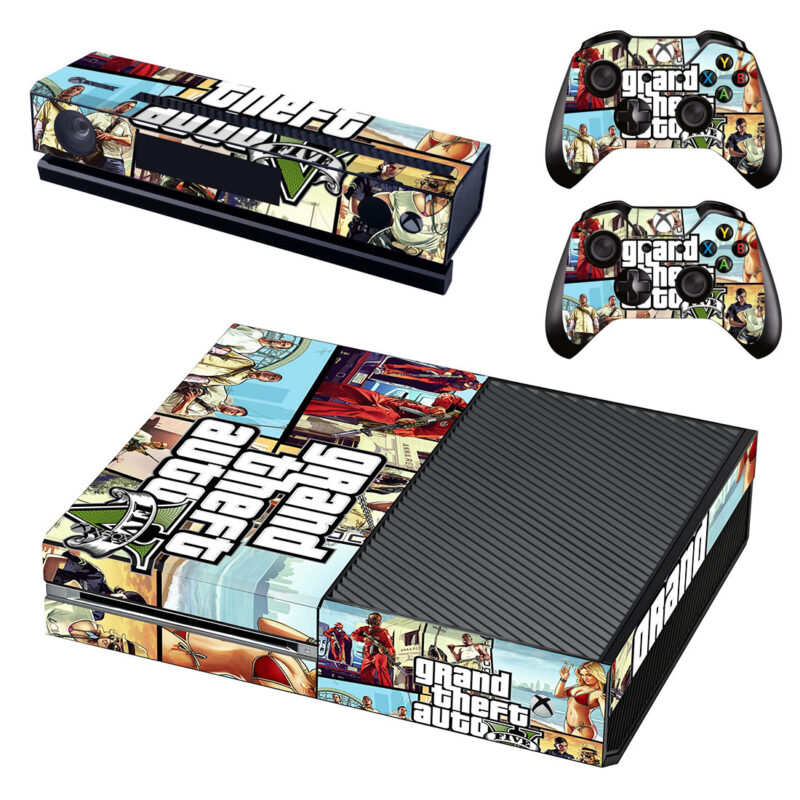 Grand Theft Auto V Game Skin Sticker For Xbox One Design 4