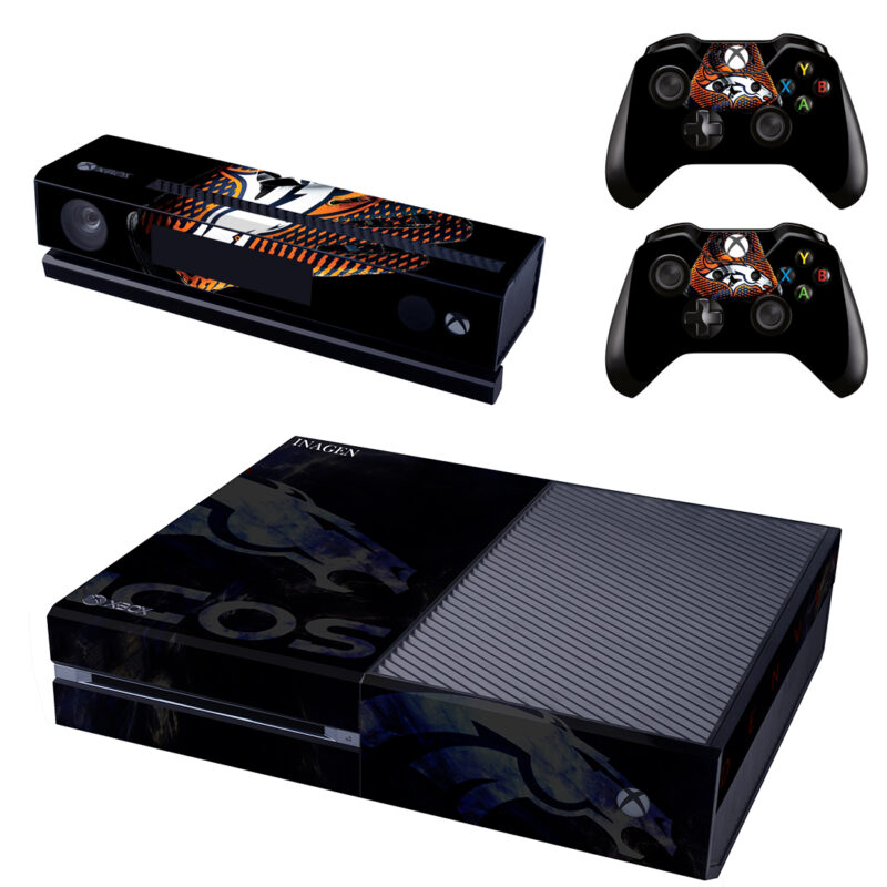 Denver Broncos Xbox One Skin Sticker Design 1