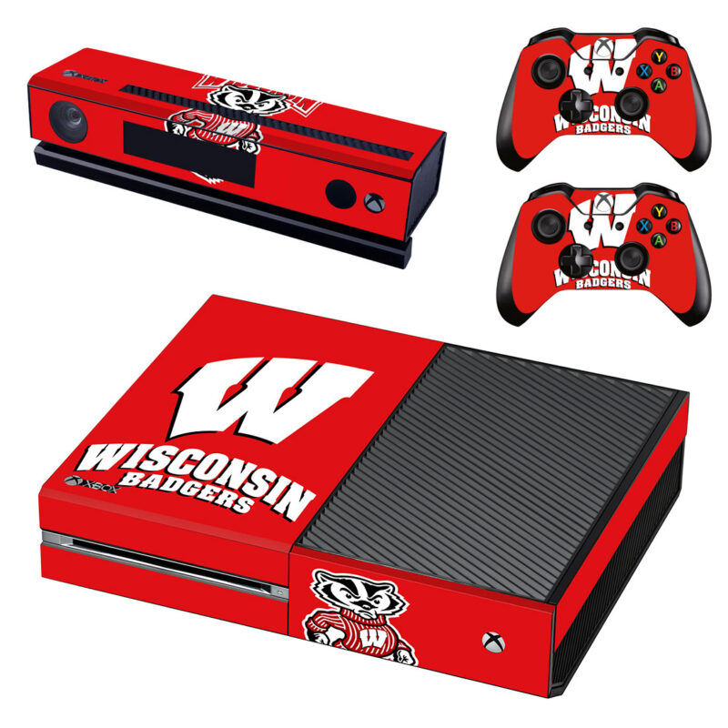 Wisconsin Badgers And Bucky Badger Xbox One Skin Sticker